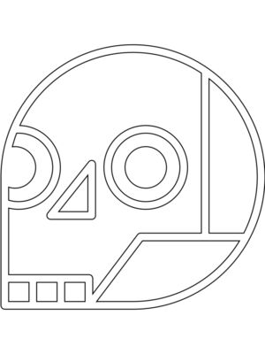 Elements Skulls logo template 126