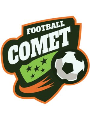Comet Football logo template