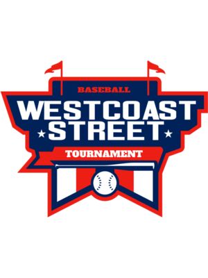 West Coast Street Baseball Tournament logo template