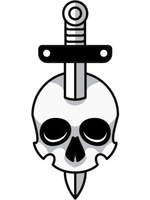 Elements Skull logo template 07