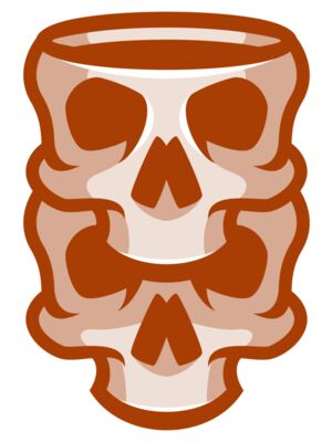 Elements Skulls logo template 99