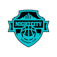 Night city Basketball club logo template Thumbnail