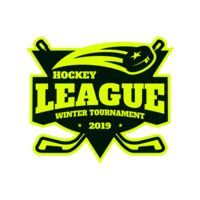 League Hockey Winter Tournament logo template Thumbnail