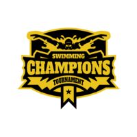 Champions Swimming Tournament logo template Thumbnail