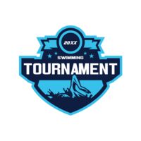 Swimming Tournament logo template Thumbnail