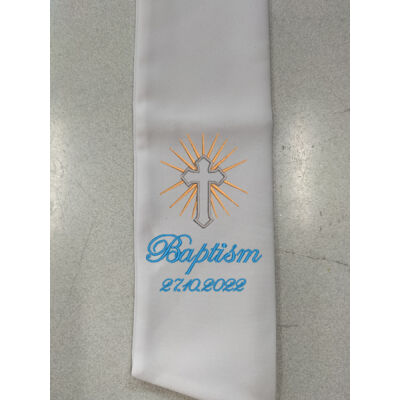 Baptism Cross 1 - Edwardian Script Thumbnail